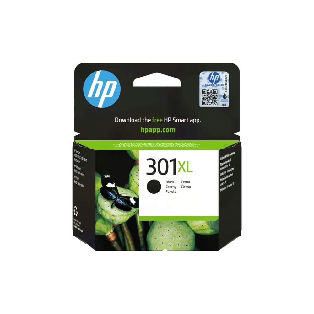 Tinteiro HP 301XL Preto CH563EE 8ml 480 Pág.