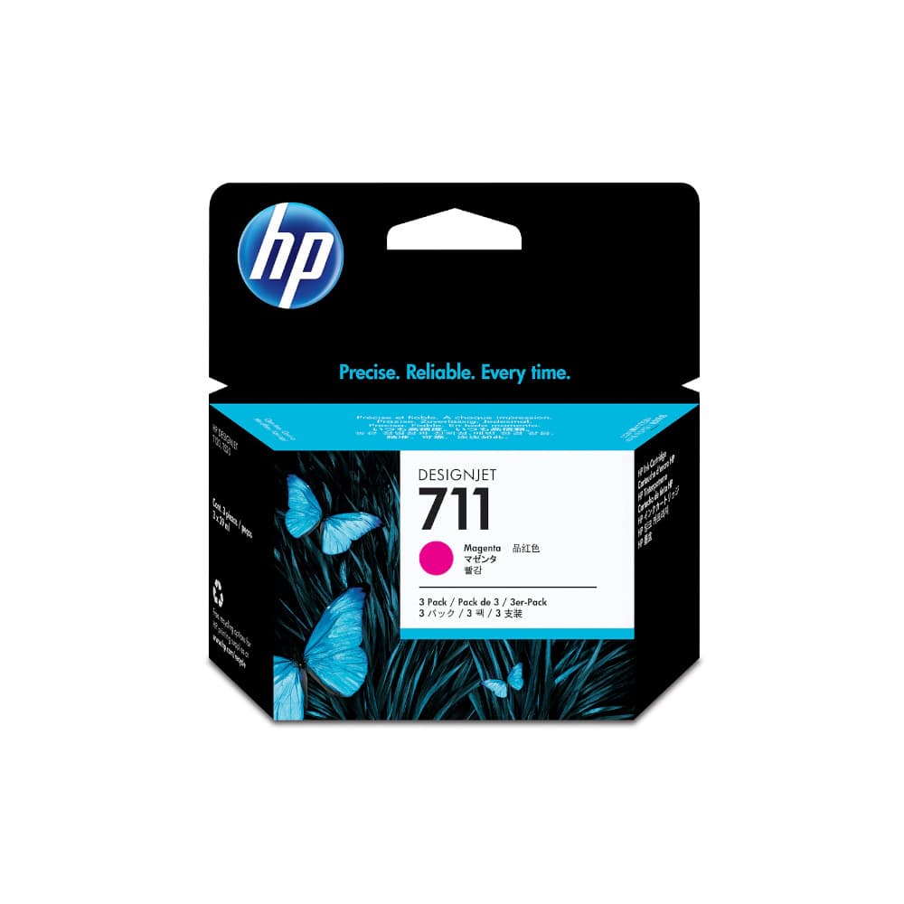 Pack Tinteiros HP 711 Magenta CZ135A 29ml 3un