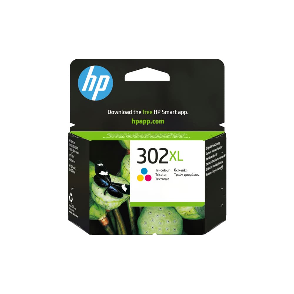 Tinteiro HP 302XL Cor F6U67A 8ml 330 Pág.