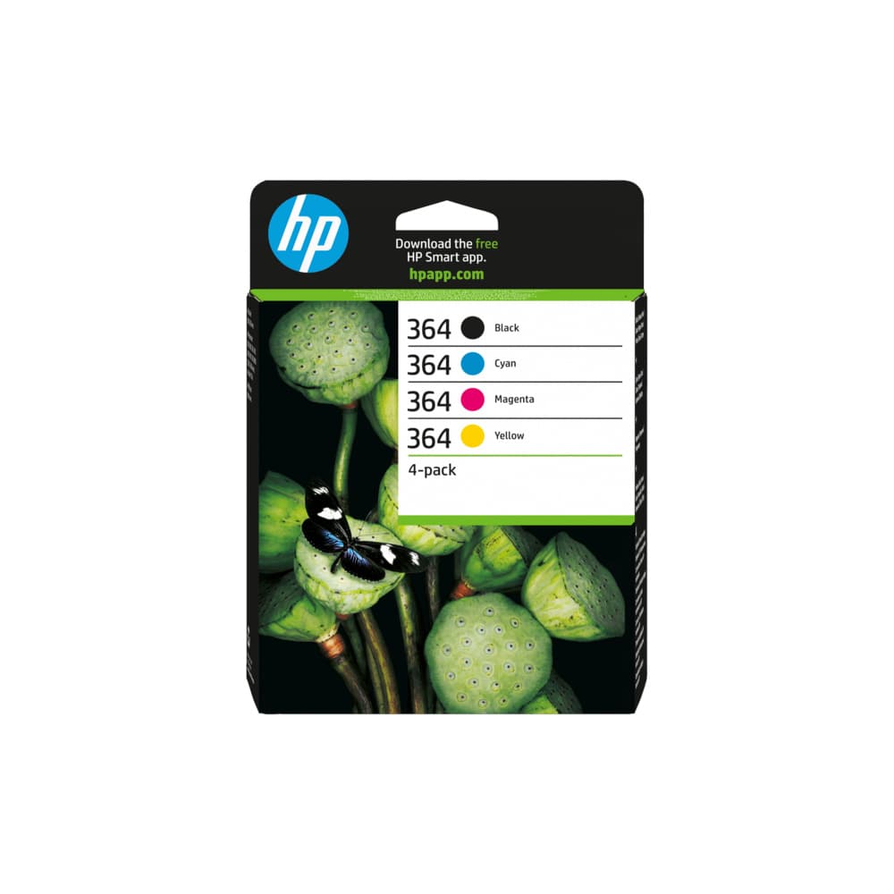 Pack Tinteiros HP 364 4 Cores N9J73AE 6ml/3ml