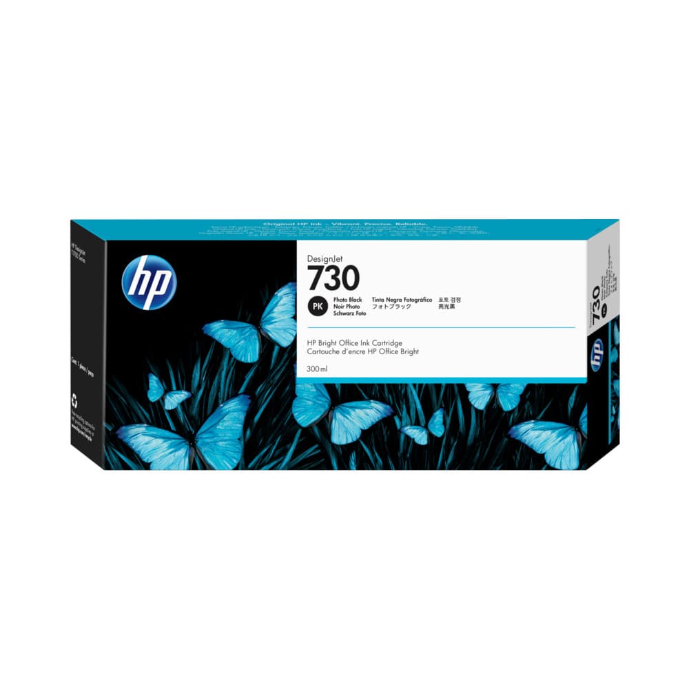 Tinteiro HP 730 Preto Foto P2V73A 300ml