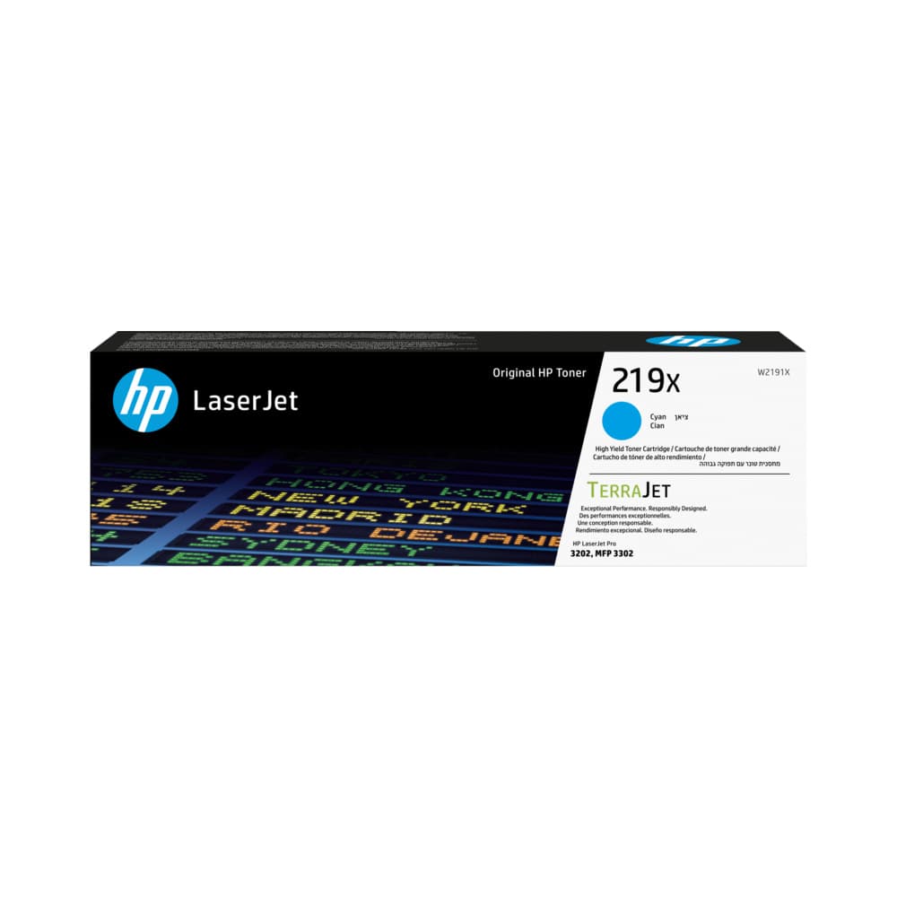 Toner HP 219X Azul W2191X 2500 Pág.