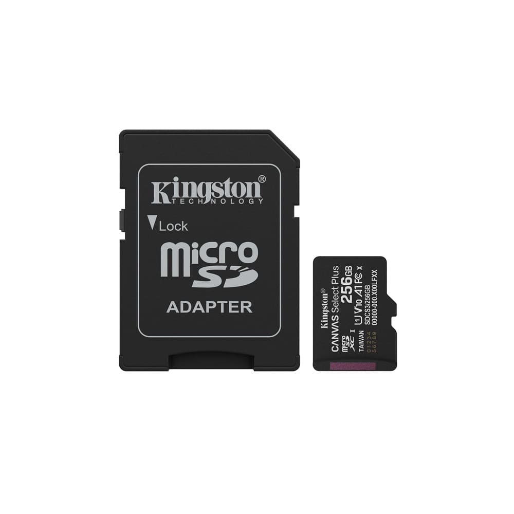 Cartão Memória micSDXC 256GB KINGSTON Canvas Select Plus