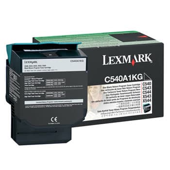 Toner LEXMARK Retorno Preto C540A1KG 1000 Pág.