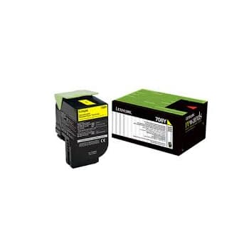 Toner LEXMARK Retorno 702Y Amarelo 70C20Y0 1000 Pág.