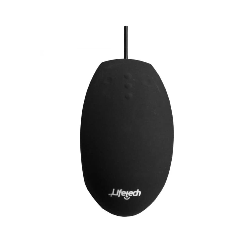 Rato com Fio Silicone Higienizável / Lavável Preto