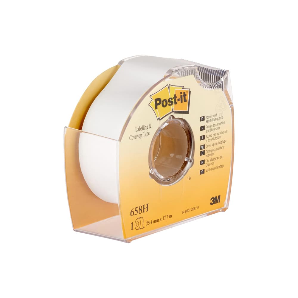 Desenrolador com Fita Ocultar e Etiquetar 25,4 mmx17,7m