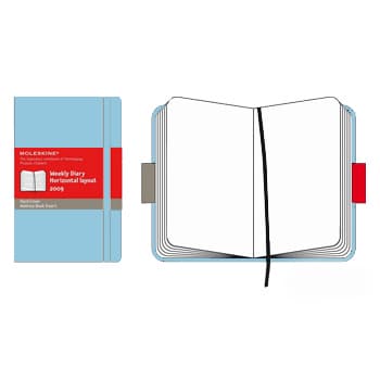 Volant Liso Moleskine Azul Claro 2un