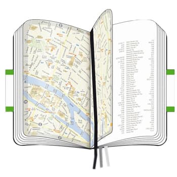 Bloco Notas Mapa Cidade de Lisboa Moleskine Clássico