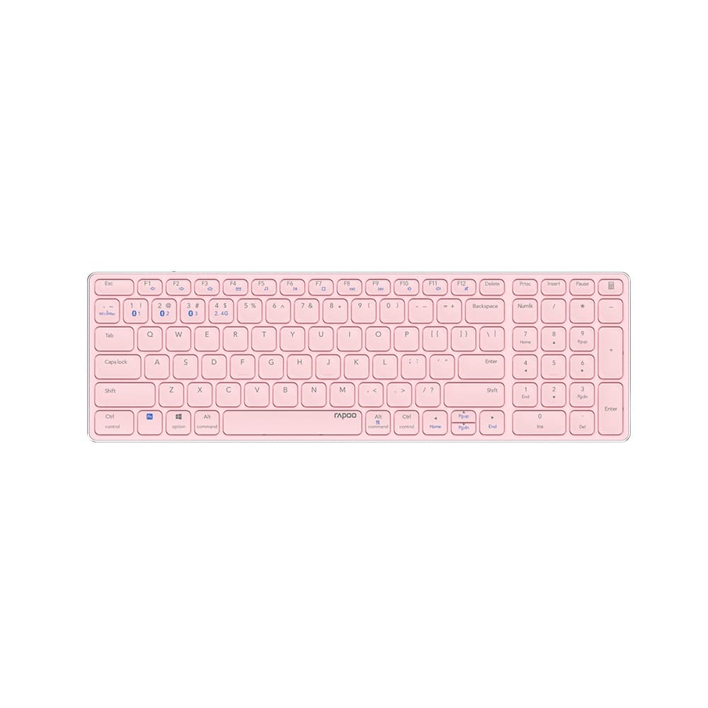 Teclado Wireless E9700M Ultra-Slim Rosa