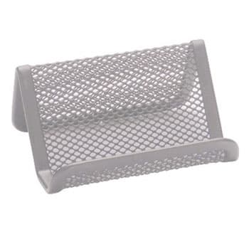 Porta-Nomes Secretária Tipo Rede Prata 1un