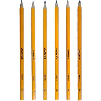 Lápis Grafite HB, B 2B 4B 6B 8B SmartD Blister 6un