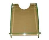 Tabuleiro Secretária Transparente Cristal Verde