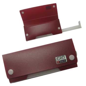 Estojo Plastico Smead c/compartimento inferior Vermelho