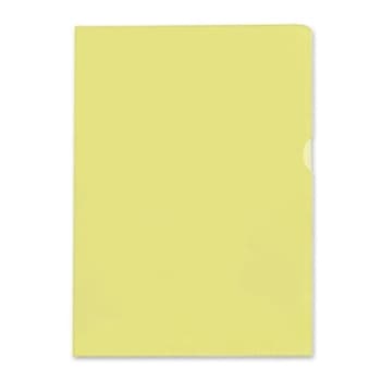 Bolsa Plástico em L A4 90mic Amarelo 100un