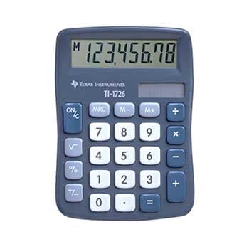 Calculadora Secretária Texas TI 1726 8 Dígitos