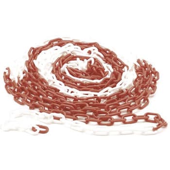 Corrente Sinalização Branco/Vermelho 6mm-10m