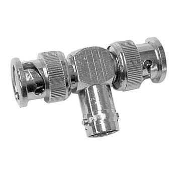 Adaptador BNC em T Fêmea / 2x BNC Macho