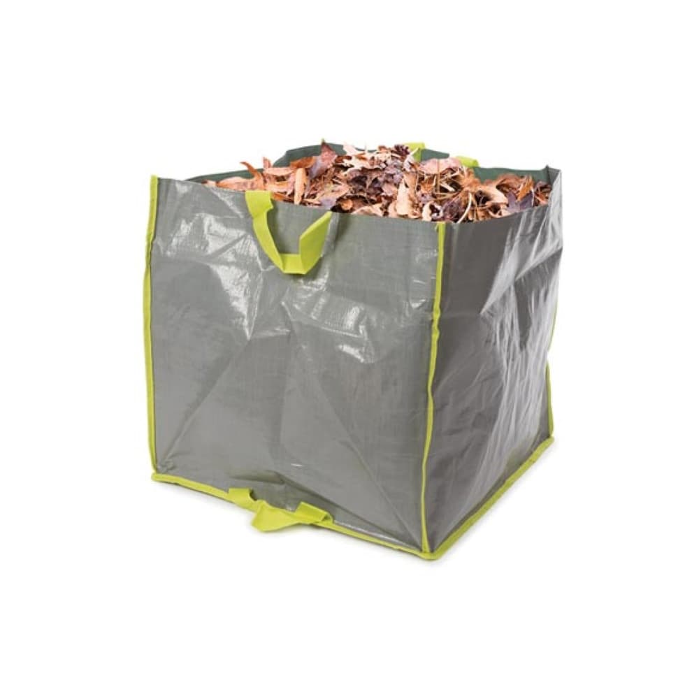 Sacos Lixo Reutilizável 400L 74x74x74cm Lixo PPL Cinza 1un