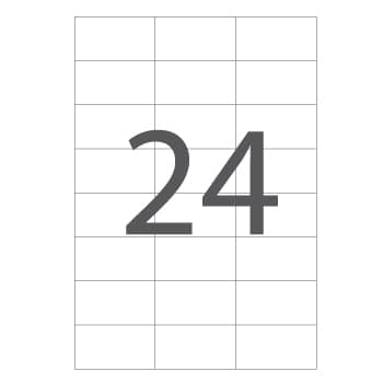 Etiquetas 070x037mm Xerox 100Fls A4 2400un