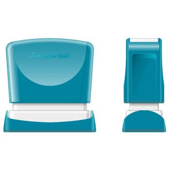 Carimbo 11x25mm Azul Xstamper Quix Q04E 1un