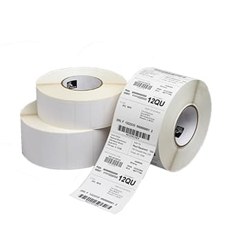 Etiquetas 051x25 D76mm 3000T Poliéster Branco ZEBRA 10 Rolos